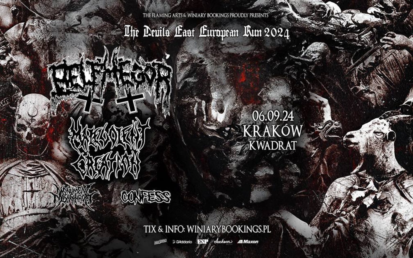 Belphegor + Malevolent Creation + Confess + Monument of Misanthropy